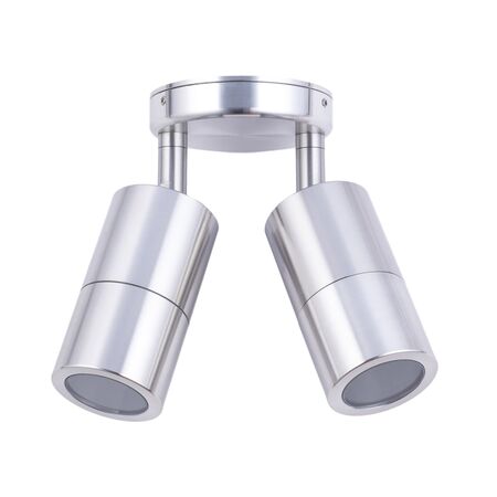 GU10 Exterior Wall Pillar Spot Lights (Anodized Aluminium) IP65