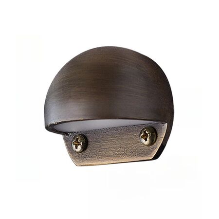 STE: Exterior LED 12V Bronze/ Brass Eyelid Step / Wall Lights IP65