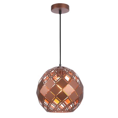 TUILE: Interior Large Embossed Tiled Iron Wine Glass Shape Pendant Lights