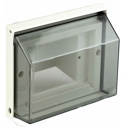 HPM AQUA WS44 Series IP23 Weatherproof Flush Mount Utility Enclosure White