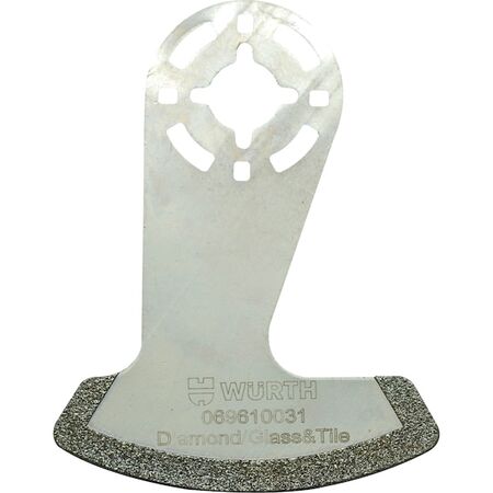 Saw Blade for Multi Cutter | Diamond Grout Removal | Crescent-Shaped Design | Gentle Cutting | by Wurth