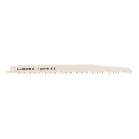 Sabre Saw Blade for Wood | 5-Piece Set | 5mm Teeth Spacing | Durable 1.25mm Thickness | by Wurth