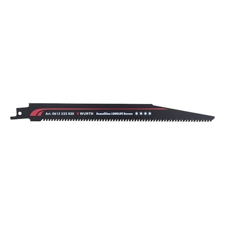 Sabre Saw Blade | Heavy-Duty Rescue Design | Spark-Free Operation | 228mm Length | by Wurth