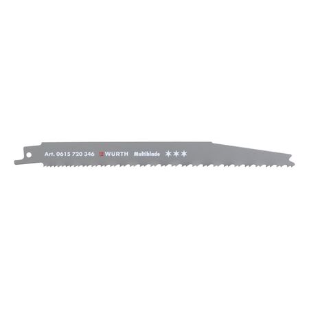 Sabre Saw Blade Construction | Progressive Tooth Pitch | 200 mm Length | Multi-Material Cutting | by Wurth