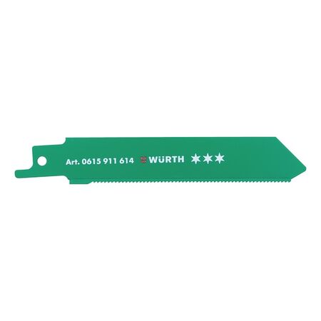Sabre Saw Blade | Carbide Strip & Precision-Ground Teeth | Stainless Steel | @Pack of 3 | by Wurth