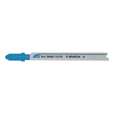 Metal Jigsaw Blade | T Shank Connection | Optimized Tooth Pitch | 5 Pieces | by Wurth