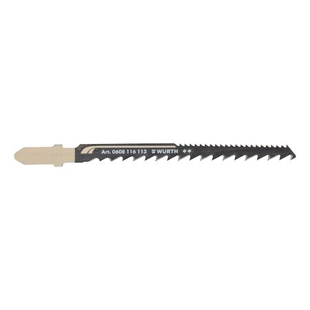 Wood Jigsaw Blade Set | T Shank Design | Back Toothing | 5 Pieces | by Wurth