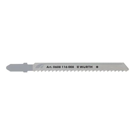 Construction Jigsaw Blade | T Shank Design | 3.0 mm Teeth Spacing | 5 Pieces | by Wurth