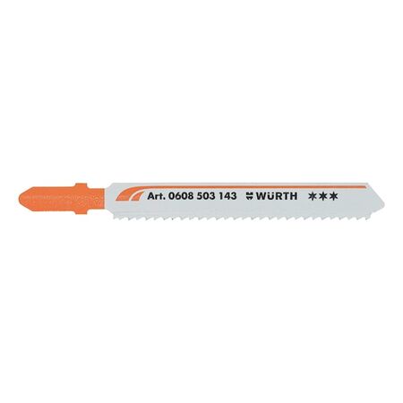 Plastic Jigsaw Blade | T Shank Connection | 2.2 mm Teeth Spacing | 68 mm Working Length | @Pack of 3 | by Wurth