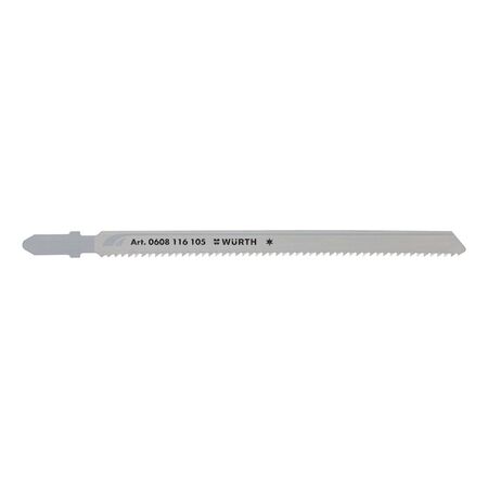 Jigsaw Blade Set for Construction | T Shank Design | Optimized Tooth Pitch | 5 Pieces | by Wurth