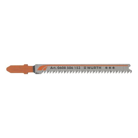 Plastic Jigsaw Blade | T Shank Connection | 2.3mm Teeth Spacing | 5 PCS | by Wurth