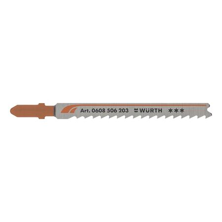 Plastic Jigsaw Blade | T Shank Connection | 4.0 mm Teeth Spacing | Clean Cuts for PP/PE | @Pack of 5 | by Wurth