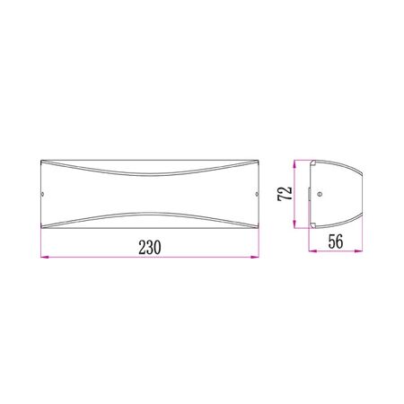 APIS: LED Exterior Surface Mounted  Up/Down Wall Lights IP65