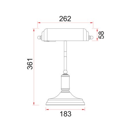 BANCA: Interior Banker Lamps with Cylindrical Shade