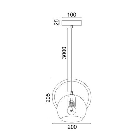 BELLA: Interior Small Dome Shape Pendant Lights