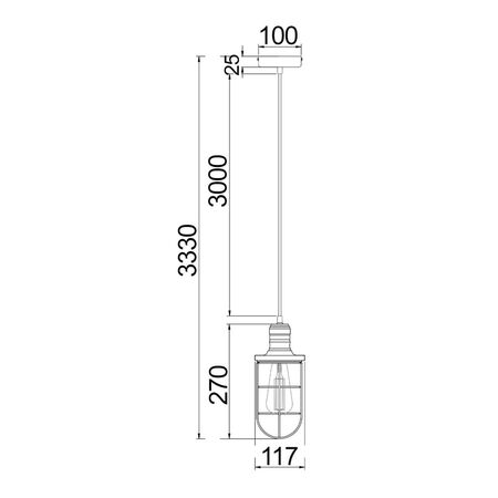 BLACKBAND Industrial Black Curved Bird Cage Pendant Light