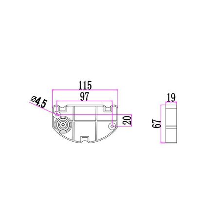 BOCINA: Exterior LED Semicircle Surface Mounted Wall Lights IP65