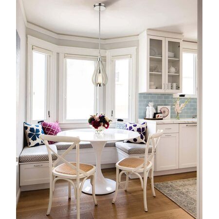 BONITO: Rustic Small Taupe / Winter Moss Wood Tear Drop Pendant Light