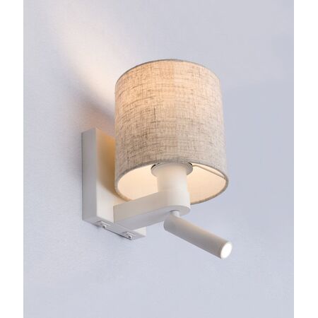 BRIGHTON: City Series E27 Interior Wall Lamp With Adjustable LED Reading Lights