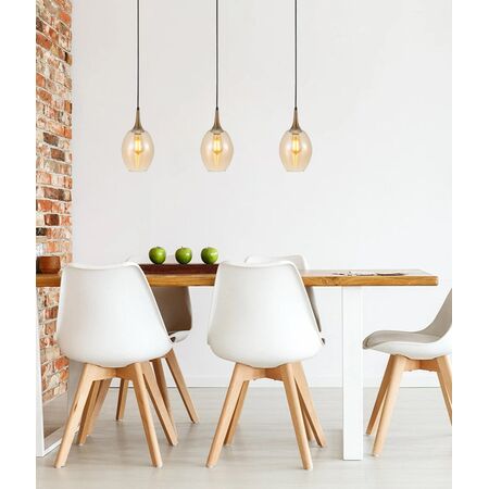 BROTE: Retro Interior Bronze Wine Glass Shape Pendant Lights