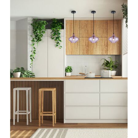 CAMPANA: Interior Wine Glass Shape Ribbed Pendant Lights