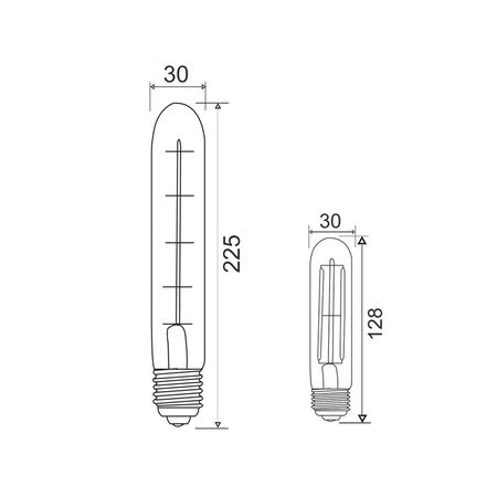 T30 LED Filament Dimmable Globes