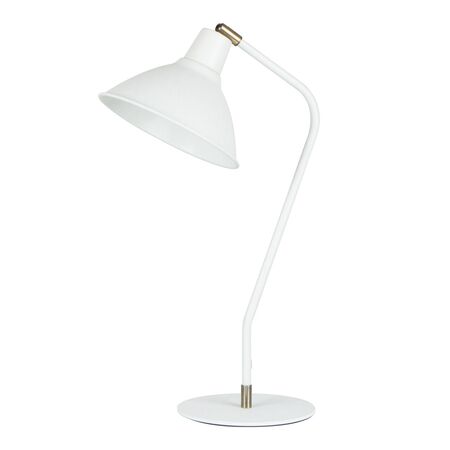 COLLO:  Cone Shade with Antique Brass Highlight Table Lamps