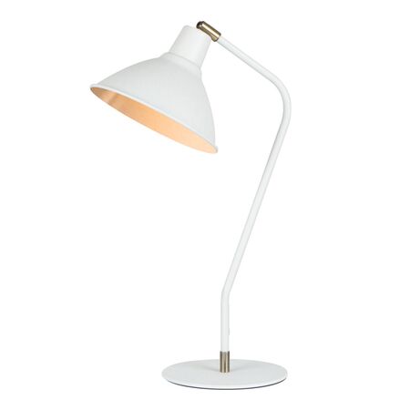 COLLO:  Cone Shade with Antique Brass Highlight Table Lamps
