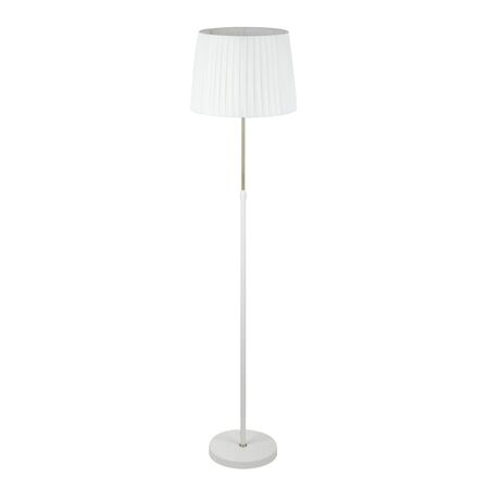 CRECER: Interior Slanted Pleated Shade Height Adjustable Floor Lamps