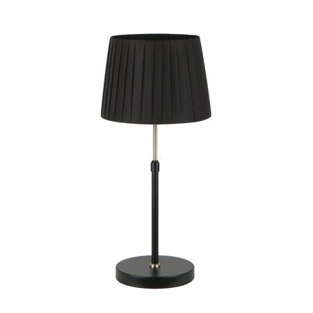 CRECER: Interior Slanted Pleated Shade Height Adjustable Table Lamps