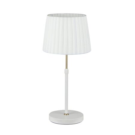 CRECER: Interior Slanted Pleated Shade Height Adjustable Table Lamps