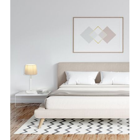 CRECER: Interior Slanted Pleated Shade Height Adjustable Table Lamps