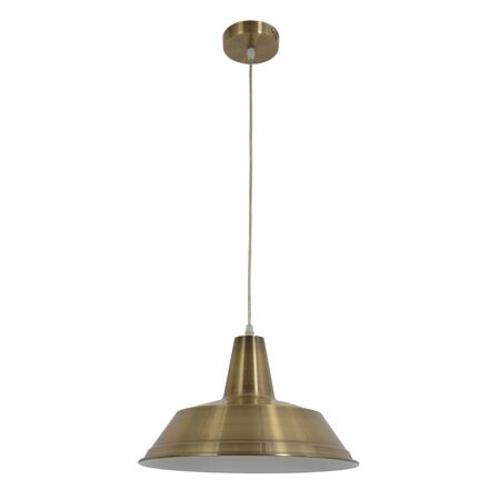 DIVO: Industrial Antique Brass Dome Pendant Light