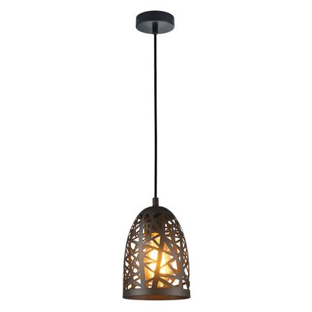 ESCAMA: Interior Iron Cage Ellipse Pendant Lights