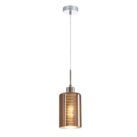 ESPEJO2: Interior Iron & Rose Gold Oblong Glass with Line Effect Pendant Lights