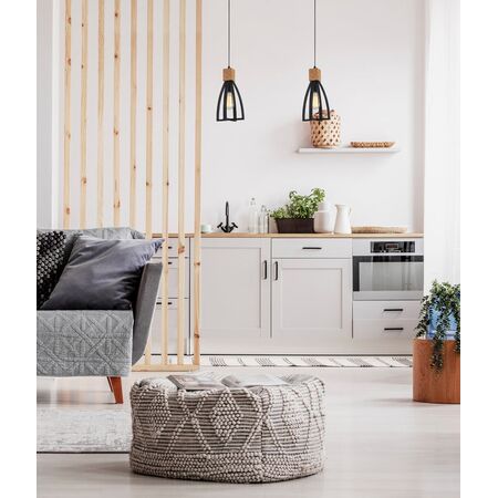 FARO: Wood Convex Cone Pendant Lights