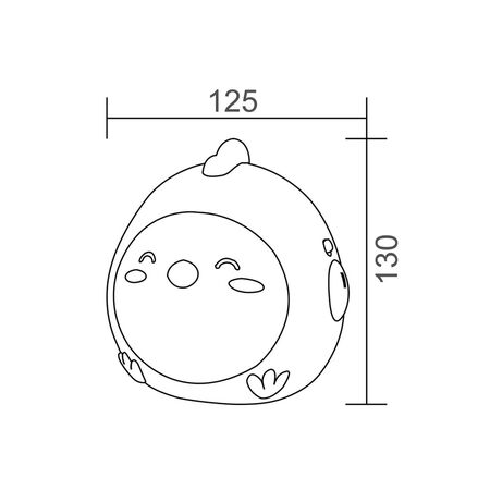 FRANGO: LED Tri-CCT Chicken Nightlight Dimmable USB DC 5V Rechargeable