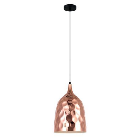 KOPER: Bohemian Copper Plated Ellipse Shape Pendant Light