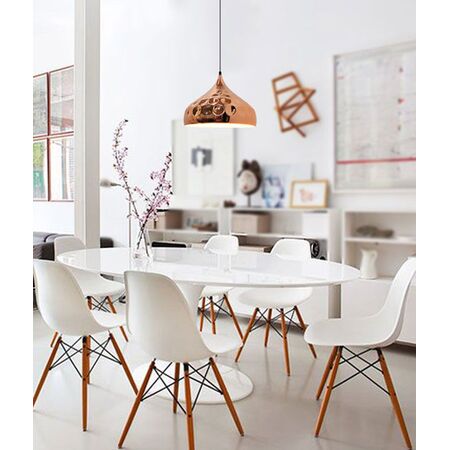 KOPER: Bohemian Copper Plated Dome Pendant Light