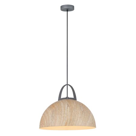 LEGNA: Retro Replica Wood Dome Shape Pendant Lights