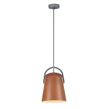 LEGNA: Retro Replica Wood Ellipse Shape Pendant Lights