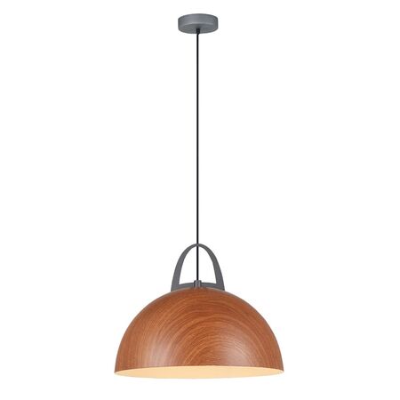 LEGNA: Retro Replica Wood Dome Shape Pendant Lights