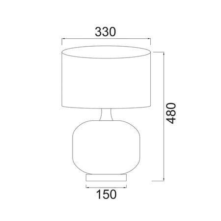 LUSSO: Interior Black Drum Shade Ceramic Base with Antique Brass Highlight Table Lamps