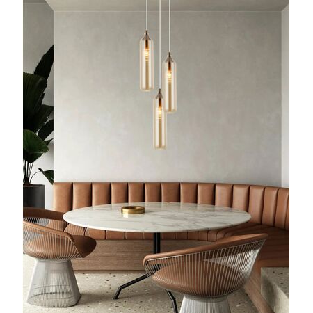 MANGA: Interior Glass Cylinder Pendant Lights