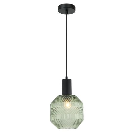 MARACA: Interior Glass Jar With Quadrilateral Segment Pendant Lights