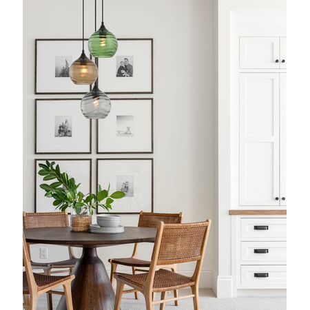 MARBRE: Modern Retro Interior Wine Glass Wavy Glass Pendant Lights