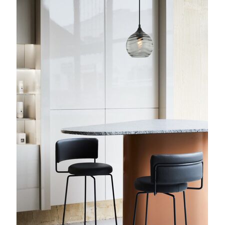 MARBRE: Modern Retro Interior Wine Glass Wavy Glass Pendant Lights