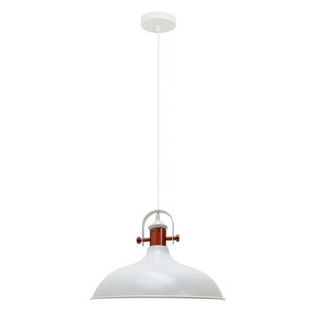 NARVIK: Industrial Scandinavian Dome Shape With Copper Plating Pendant Lights