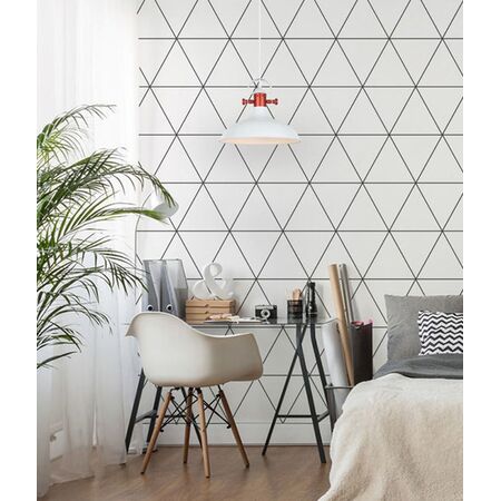 NARVIK: Industrial Scandinavian Dome Shape With Copper Plating Pendant Lights