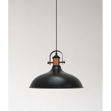 NARVIK: Industrial Scandinavian Dome Shape With Copper Plating Pendant Lights
